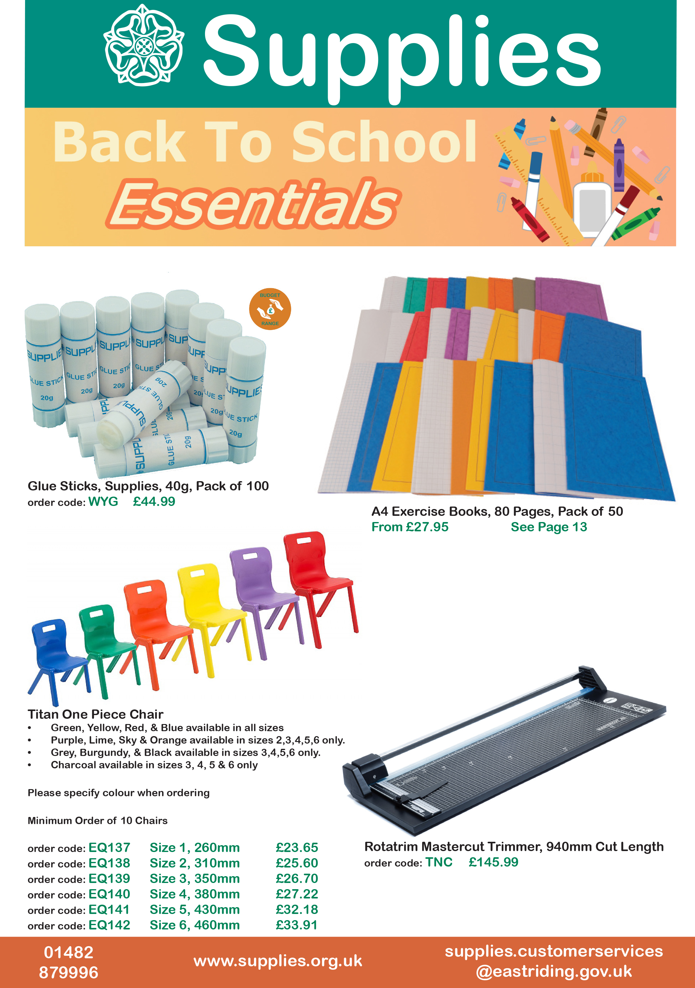 Back To School Essentials Flyer