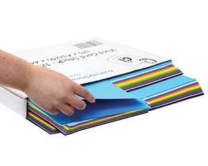 Card, Vivid Lightweight, Assorted Colours, Combo Pack of 375