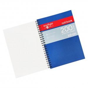 Noti Book Jot on Pad, Blue Striped Polypropylene Cover, A5, 200 Pages