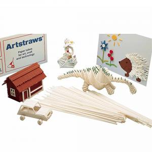 Art Straws, Thin, White, Pack of 1800