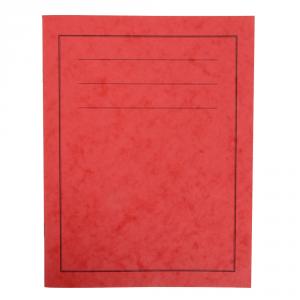 Exercise Books, A4, 80 Pages, Pack of 50, Ruled 8mm Feint and Margin, Red Covers