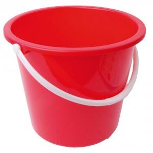 Bucket, Polypropylene, 10 litres, Red