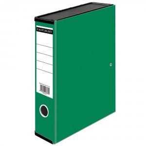 Box File with Lid Clip, Foolscap - Green