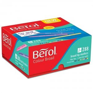 Berol Colour Broad Pens, Assorted Colours, Pack of 288