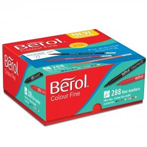 Berol Colour Fine Pens, Assorted Colours, Pack of 288