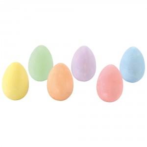 Chalk Eggs, Assorted Colours, Pack of 6