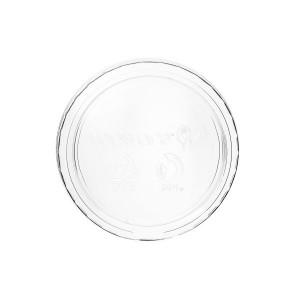 Vegware Clear Compostable Portion Pot Lid, Case of 2000