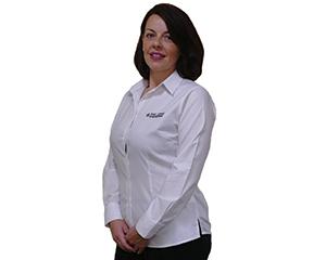 Long Sleeve Oxford Blouse, White, Size 14