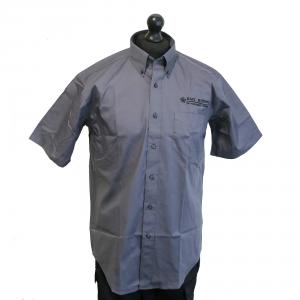 Dark Grey Short Sleeve Shirt with ERYC Logo, 16.5"