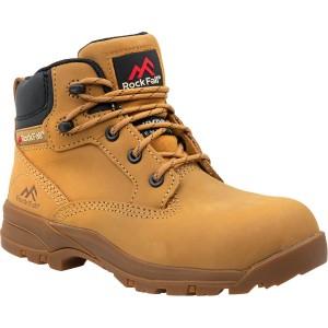 Ladies Safety Boots, Honey, Size 5