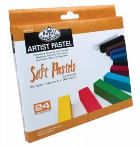 Soft Pastels, Pack of 24 Full Size Sticks