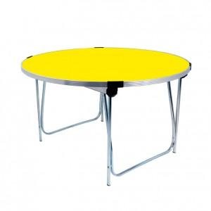 Gopak Round Folding Table , 1220(Dia)x700mm, Yellow