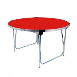 Gopak Round Folding Table , 1220(Dia)x635mm, Poppy Red