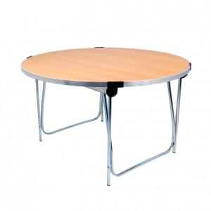 Gopak Round Folding Table , 1220(Dia)x584mm, Beech