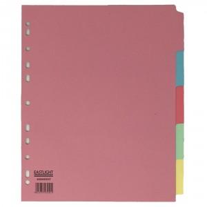 File Dividers, Extra Wide A4, 5 tab