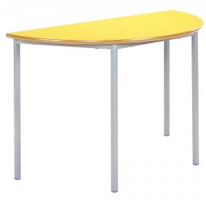 Fully Welded Tables, Semi-Circular, 1100mm Dia.x460mm