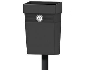 Regent Post/Wall Open Bin, 50 litres