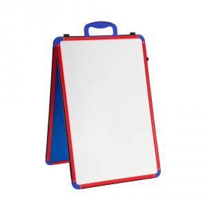 Wedge Whiteboard, Folding, Portrait, A2, Red/Blue