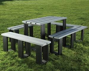 Marmax Modular Table, Black and Grey