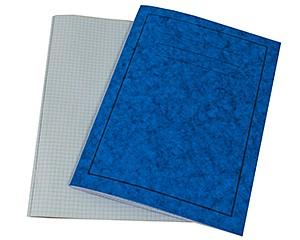 Exercise Books, A4, 80 Pages, Pack of 50, Ruled 7mm Squared, Blue Covers