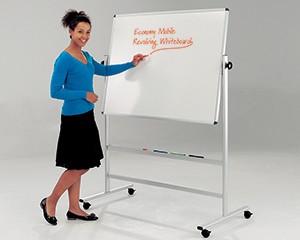 Whiteboard, Write-On Revolving , Magnetic Steel Surface, 1200x1500mm, Landscape