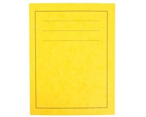 Exercise Books, A4, 80 Pages, Pack of 50, Ruled 10mm Squared, Yellow Covers