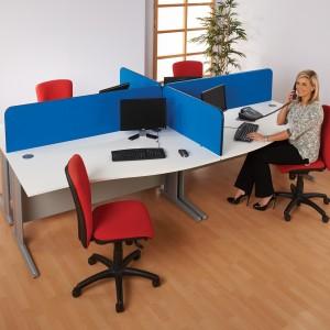 Busyscreen Curve Desk Screens, 400 x 800mm