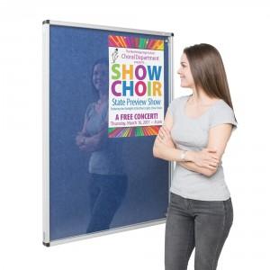 Eco-Colour Tamperproof Noticeboard, Side Hinged, 900 x 600mm