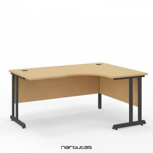 Crescent Shaped Workstation, 1600x800, RH