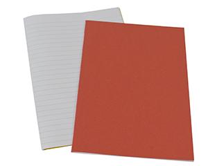 Exercise Books, A4+, 40 Pages, Pack of 10, 12mm Feint, Red Covers