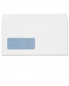 Envelopes, Banker, DL, White, Window, Self Seal, Box of 1000