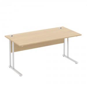 Elite Baseline Rectangular Desk. 1400 x 800 x 725 (approx), Beech