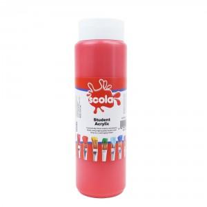 Acrylic Paint, 500ml,  Scarlett Red