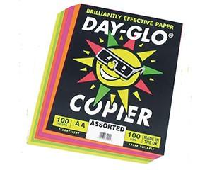 Copier Paper, Pack of 100, A4 Day-glo