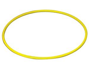 Hoop, Plastic, 75cm diameter, Yellow