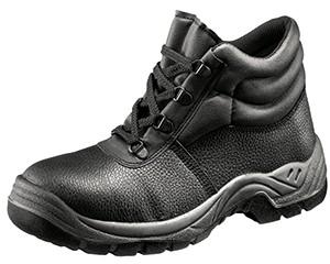 Safety Boots, Leather Black Antistatic, Size 11