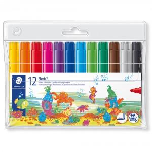 Staedtler Jumbo Markers, Assorted Colours, Pack of 12