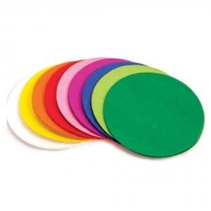 Tissue Paper, Circles, Pack of 480, Assorted Colours, 75mm