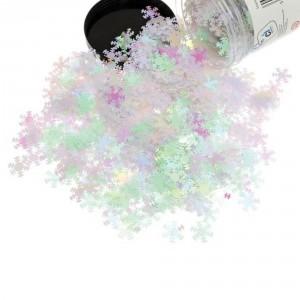 Snowflakes, 100g Tub, Iridescent White