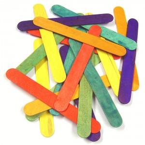 Lollipop Sticks, Jumbo, Assorted Colours, Pack of 100