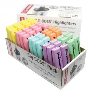 STABILO BOSS ORIGINAL Pastel Highlighters, Assorted Colours, Pack of 48