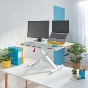 Leitz Ergo Cosy Standing Desk Converter With Sliding Keyboard Tray