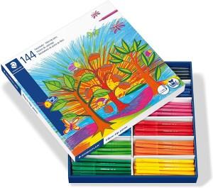 Staedtler Fine Point Colouring Pens, Classpack of 144, Assorted Colours