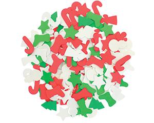 Christmas Foam Shapes, Pack of 100