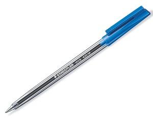 Ballpoint Pen, Staedtler Stick, Blue, medium, Pack of 10