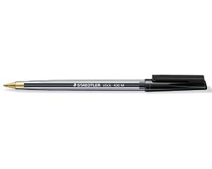 Ballpoint Pen, Staedtler Stick, Black, medium, Pack of 10