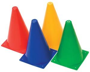 Lightweight Cones, 23cm, Pack of 4