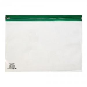 A4+ Supazip Polythene Wallet, 370 x 255mm, Pack of 25 - Green