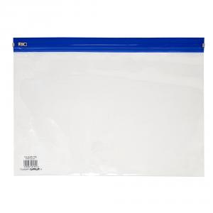 A4 Oversize Supazip Polythene Wallet, 405 x 255mm, Pack of 25 - Blue