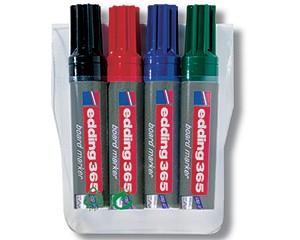 edding 365 Board Markers, Pack of 4, Assorted